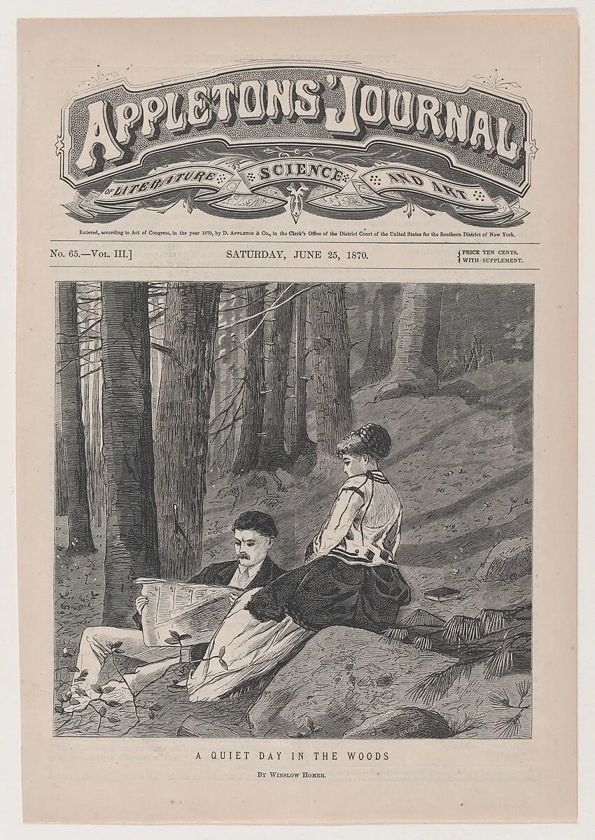 A Quiet Day in the Country (from "Appleton's Journal," Vol. III) — Winslow Homer|D. Appleton & Co.