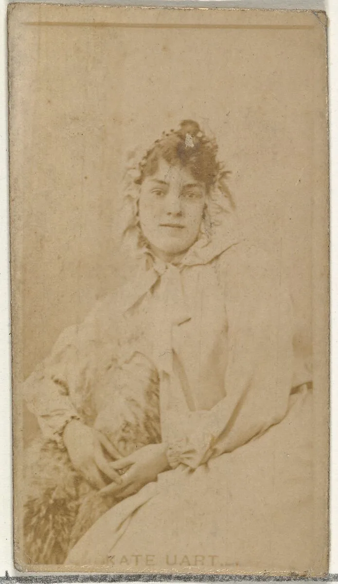 Kate Uart, from the Actors and Actresses series (N145-8) issued by Duke Sons & Co. to promote Duke Cigarettes — American Tobacco Company|W. Duke, Sons & Co.