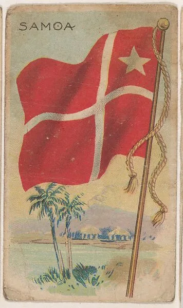 Samoa, bakery card from the Flags series (D34), issued by the Weber Baking Company — Weber Baking Company