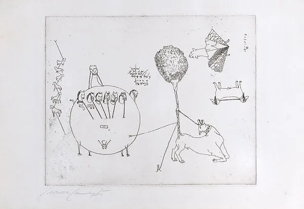 Untitled, from VVV Portfolio — Atelier 17|VVV, New York|Leonora Carrington