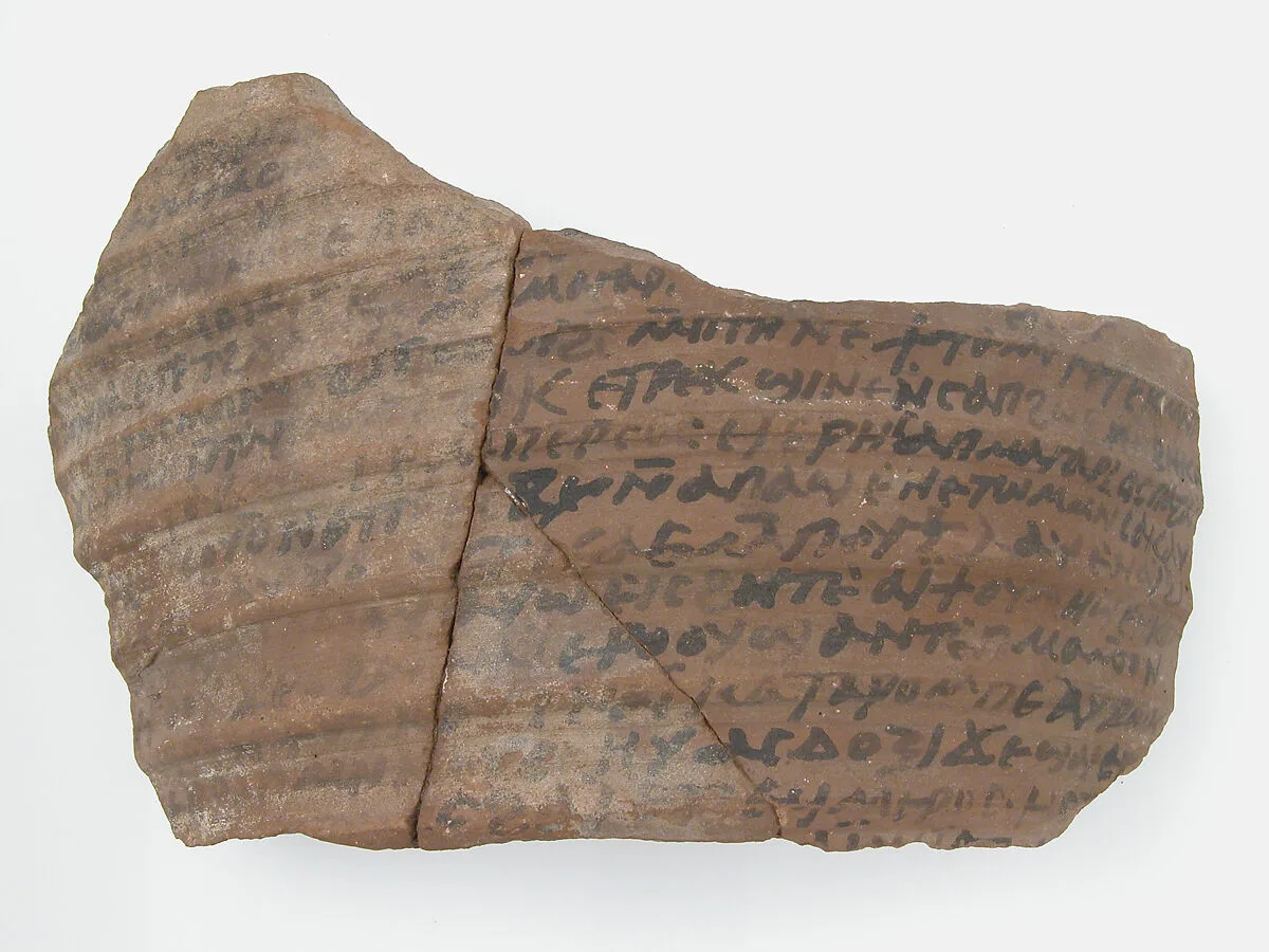Ostrakon with a Letter from Thello — Unknown