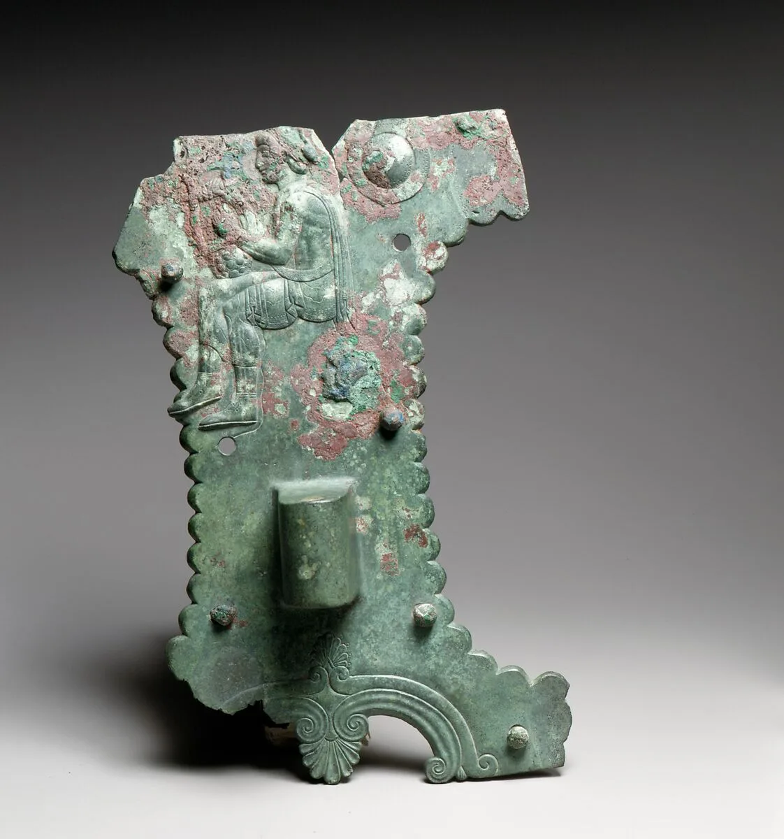Bronze and iron fittings from a cart or chariot — Unknown