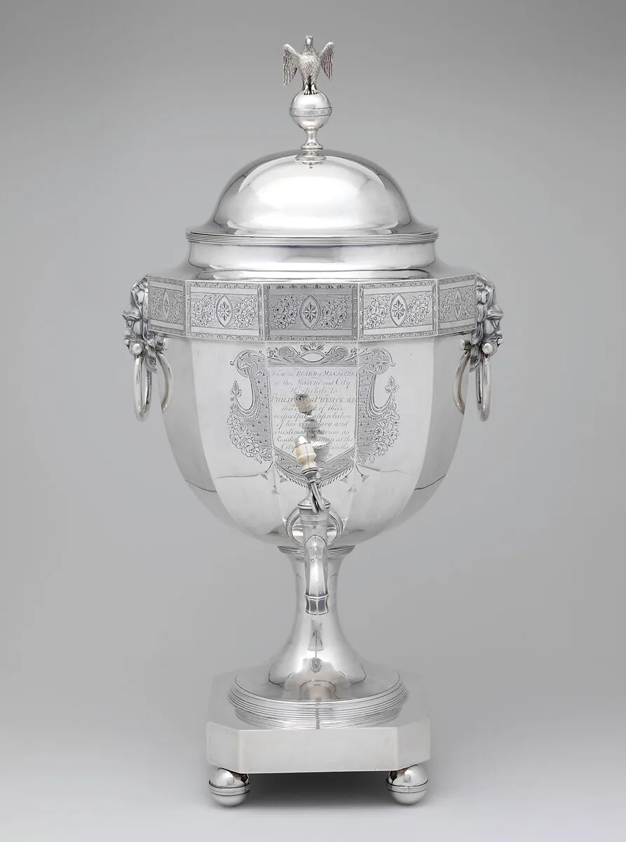 Tea or hot water urn — John McMullin