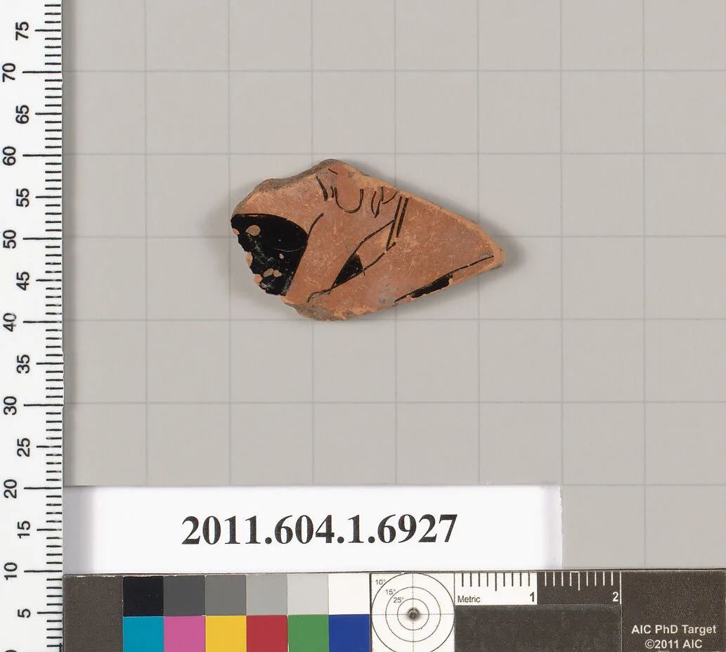 Terracotta fragment of a kylix (drinking cup) — Unknown