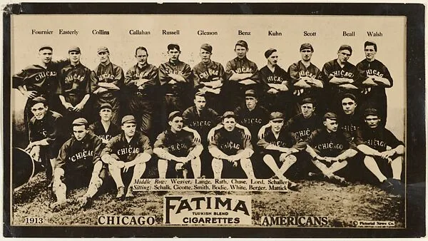 Chicago White Sox, American League, from the "Baseball Team" series (T200), issued by Liggett & Myers Tobacco Company to promote Fatima Turkish Blend Cigarettes — Liggett & Myers Tobacco Company|The Pictorial News Co.