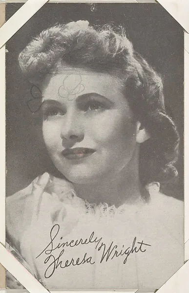 Theresa Wright from Movie Stars Exhibit Cards series (W401) — Unknown