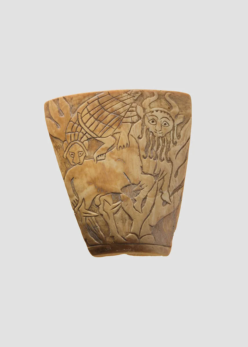 Inlay: combat between a human-headed bull and a lion-headed eagle — Unknown
