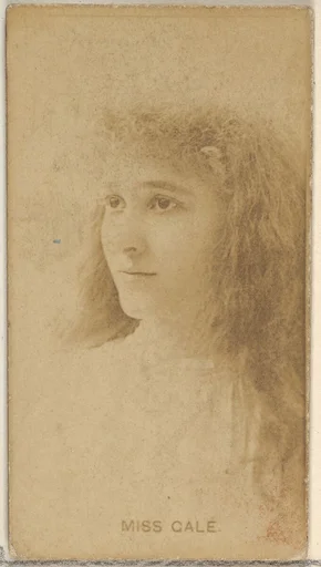 Miss Gale, from the Actors and Actresses series (N45, Type 8) for Virginia Brights Cigarettes