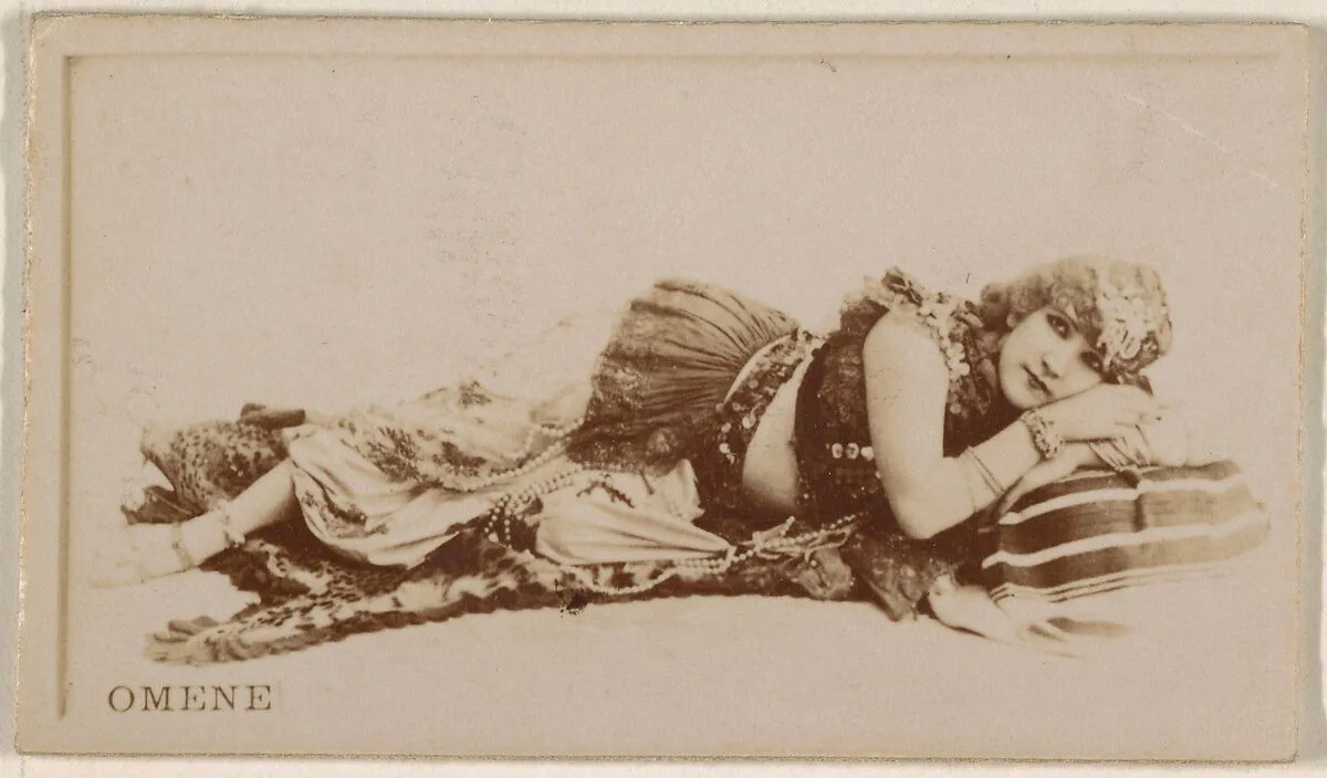 Omene, from the Actresses series (N245) issued by Kinney Brothers to promote Sweet Caporal Cigarettes — Kinney Brothers Tobacco Company