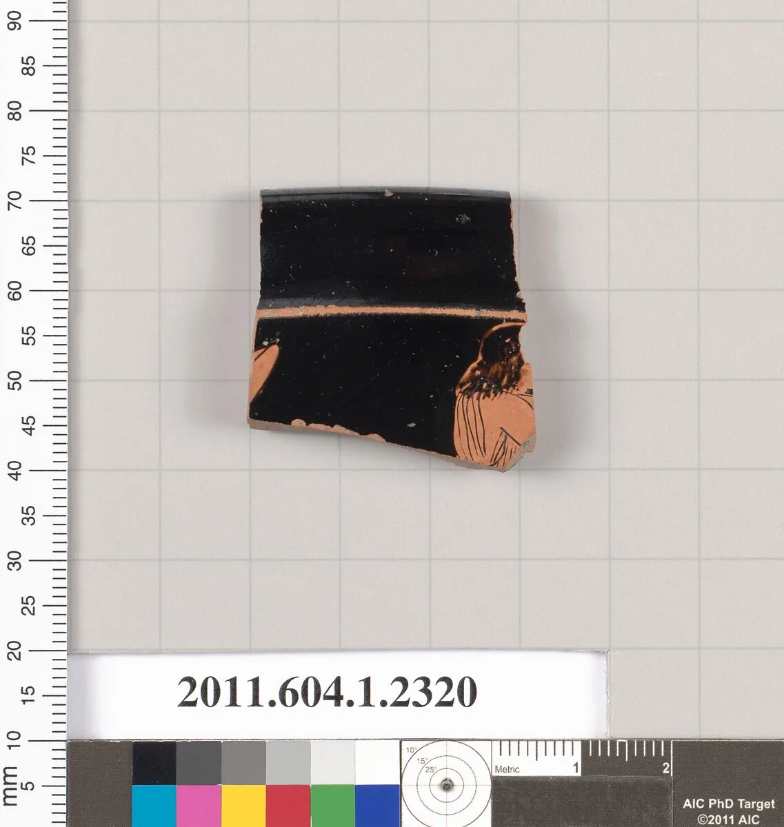 Terracotta rim fragment of a kylix (drinking cup) — Unknown