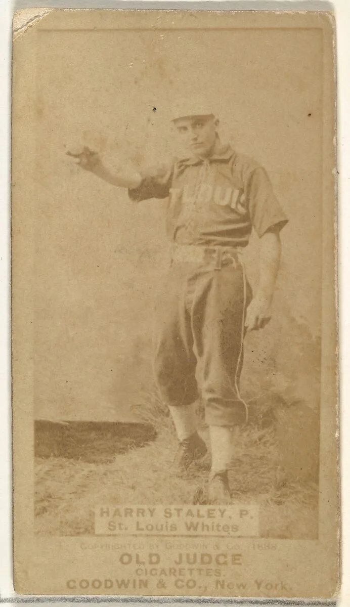 Staley, Pitcher, St. Louis Whites, from the Old Judge series (N172) for Old Judge Cigarettes — Goodwin & Company