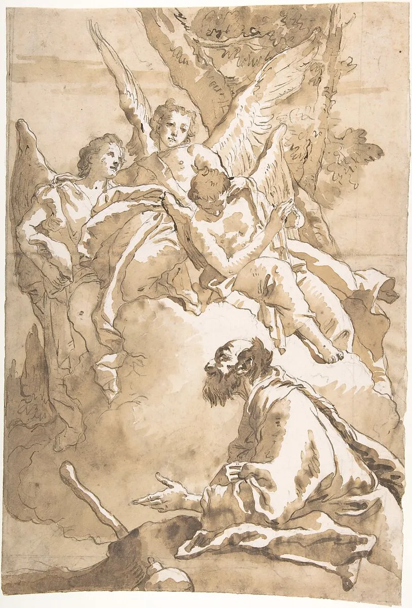The Three Angels Appearing to Abraham by the Oaks of Mamre — Giovanni Domenico Tiepolo