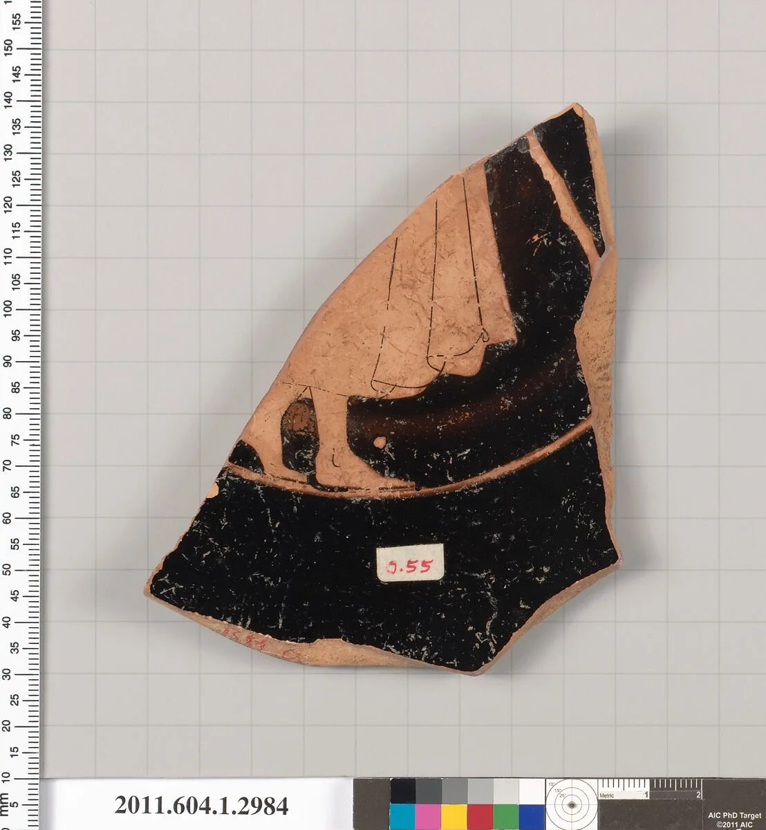 Terracotta fragment of a kylix (drinking cup) — Unknown