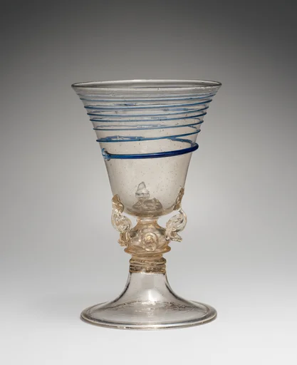 Puzzle or "surprise" goblet