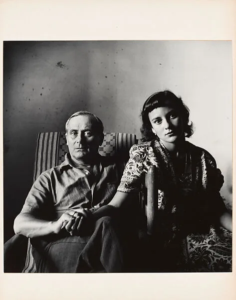 Miró and His Daughter, Dolores, Tarragona, Spain — Irving Penn