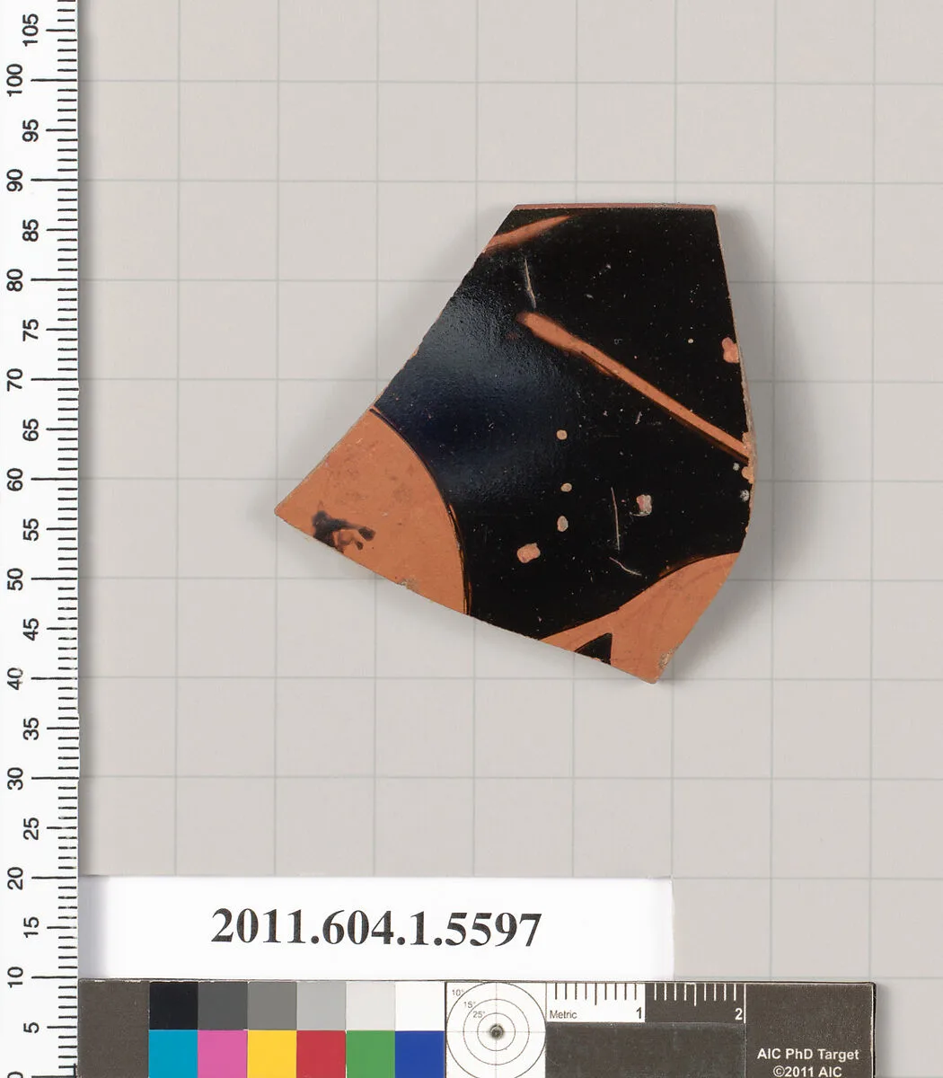 Terracotta rim fragment of a kylix (drinking cup) — Unknown