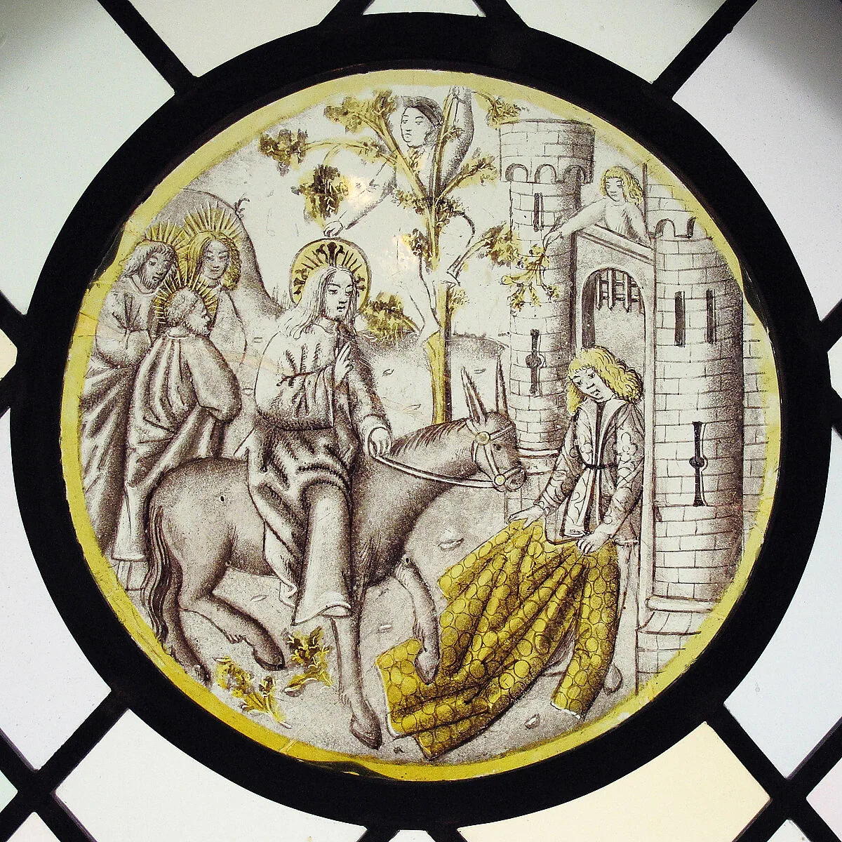Roundel with Entry into Jerusalem — Unknown