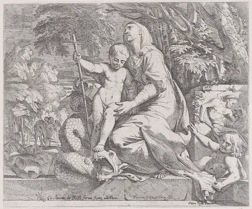 An allegory of the rest on the flight into egypt