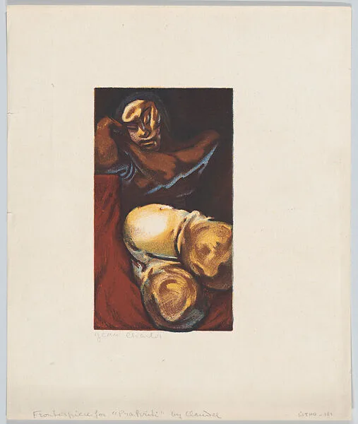 Prakriti, Nude, frontispiece for Paul Claudel, 'La Légende de Prakriti' (Paris 1934) — Jean Charlot