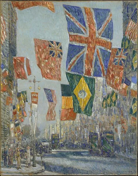 Avenue of the Allies, Great Britain, 1918 — Childe Hassam