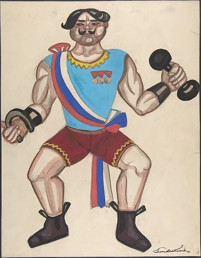 Champion strong man
