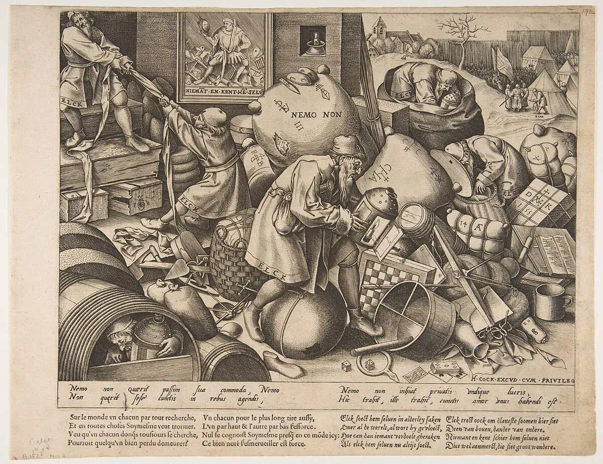 Everyman — Pieter Bruegel the Elder|Pieter van der Heyden|Hieronymus Cock