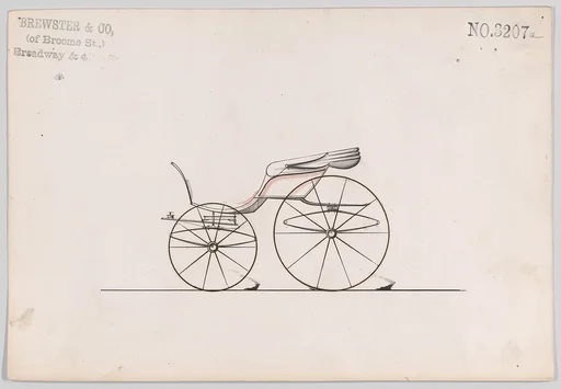 Design for Pony Phaeton, no. 3207a