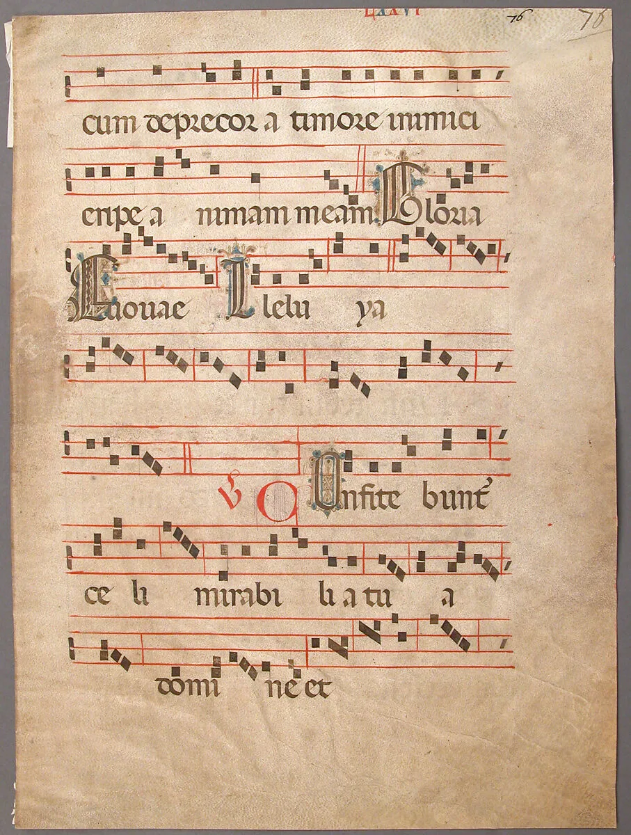 Manuscript Leaf, from a Gradual — Unknown