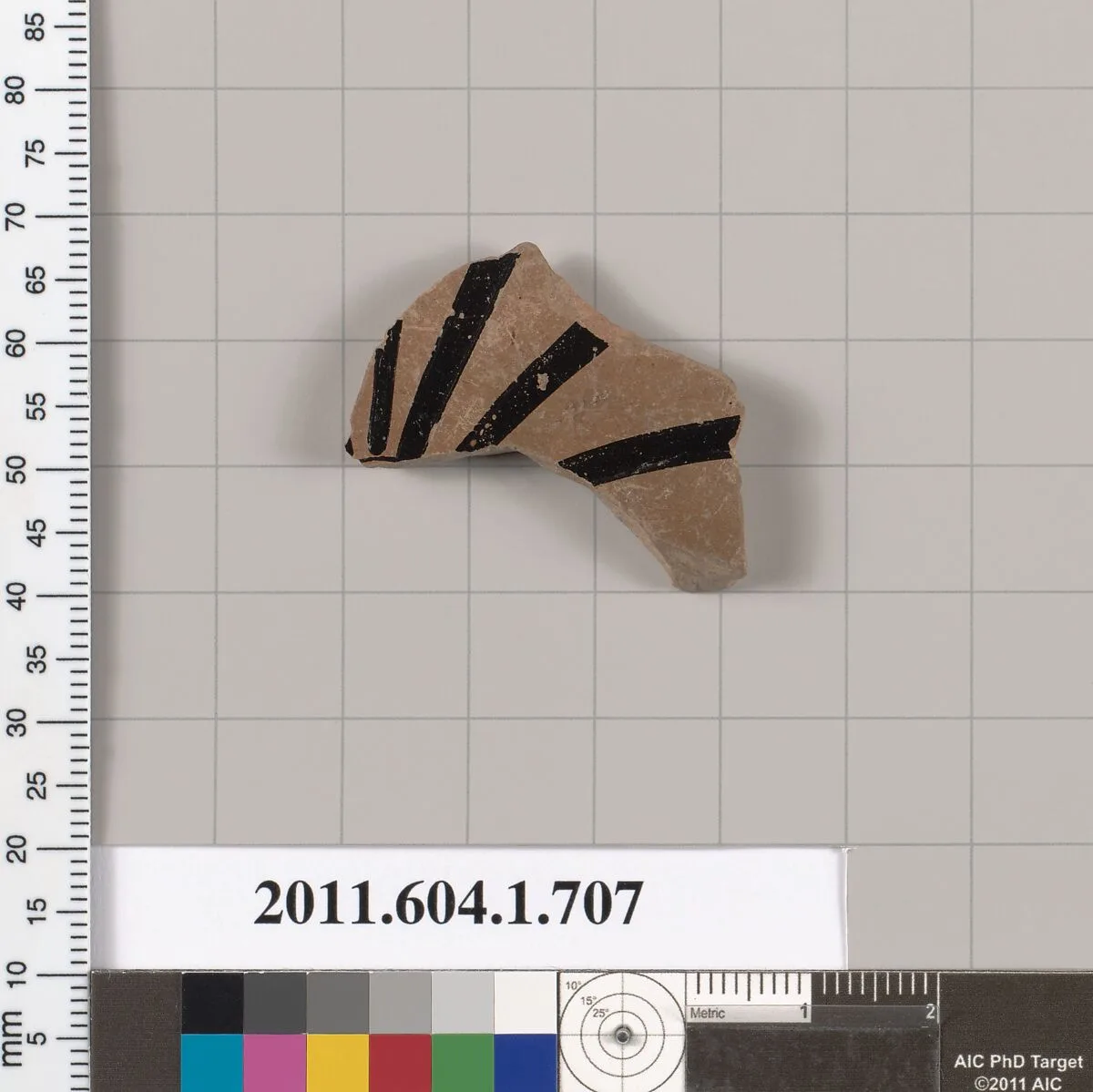 Terracotta fragment of a kylix (drinking cup) — Unknown