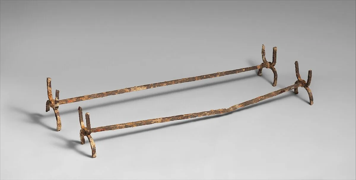 Iron fire-dog — Unknown