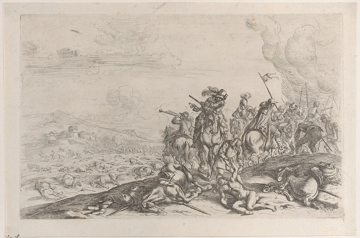 Aiding the wounded after a battle — Jacques Courtois