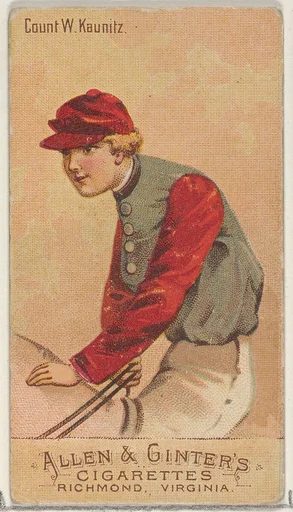 Count W. Kaunitz, from the Racing Colors of the World series (N22b) for Allen & Ginter Cigarettes
