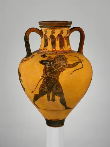 Terracotta neck-amphora (jar)