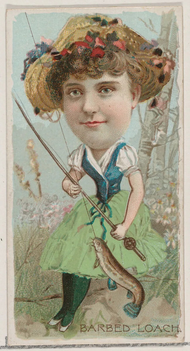 Barbed Loach, from the series Fishers and Fish (N74) for Duke brand cigarettes — W. Duke, Sons & Co.|Knapp & Company
