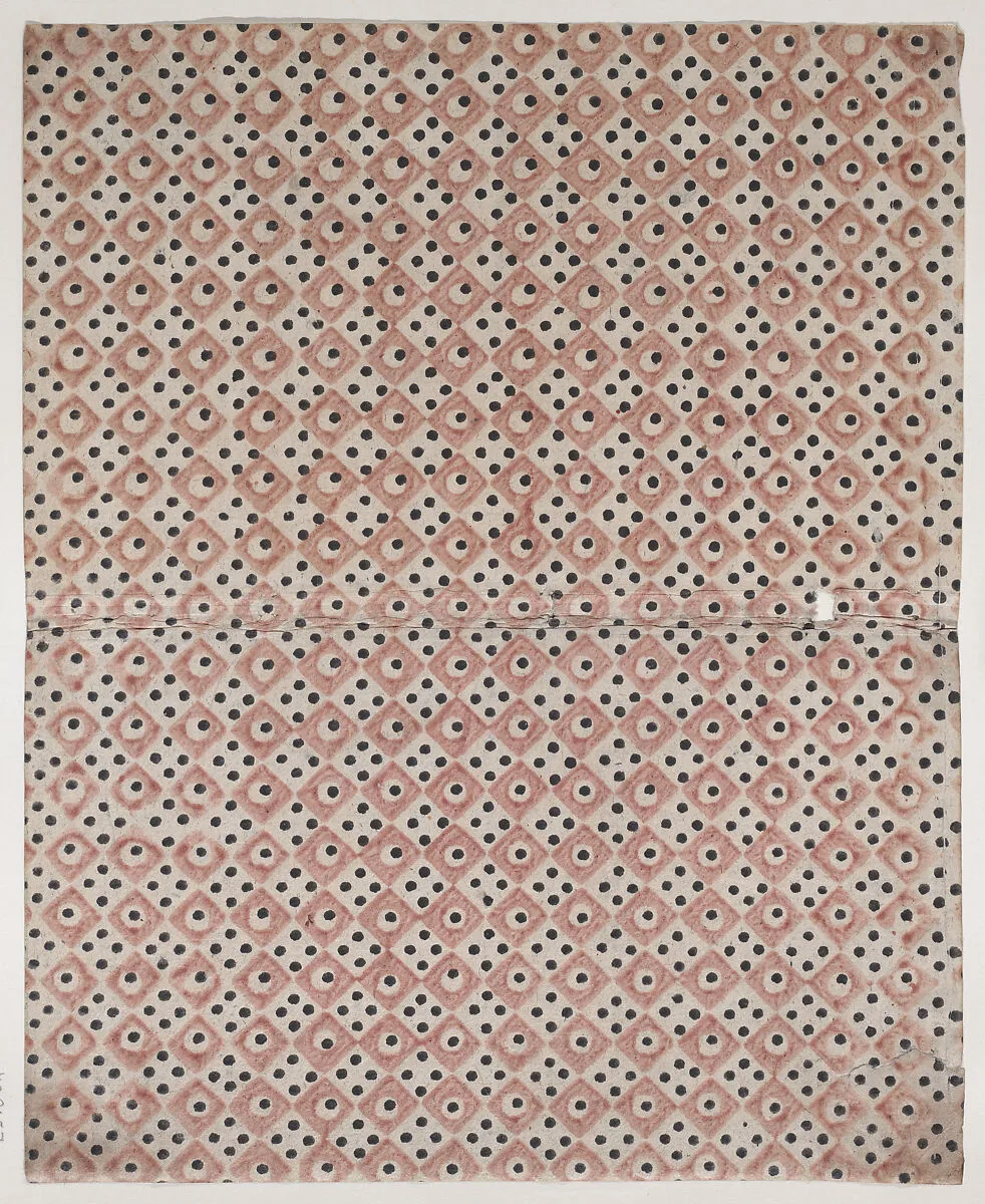 Book cover with overall pattern of red and black squares and dots — Anonymous