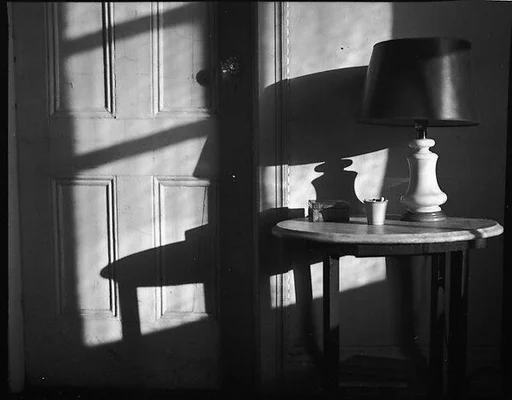 [Lamp on Table in Walker Evans's Apartment, 441 East 92nd Street, New York City]