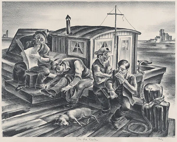 On the Dock — Hugh Botts|WPA
