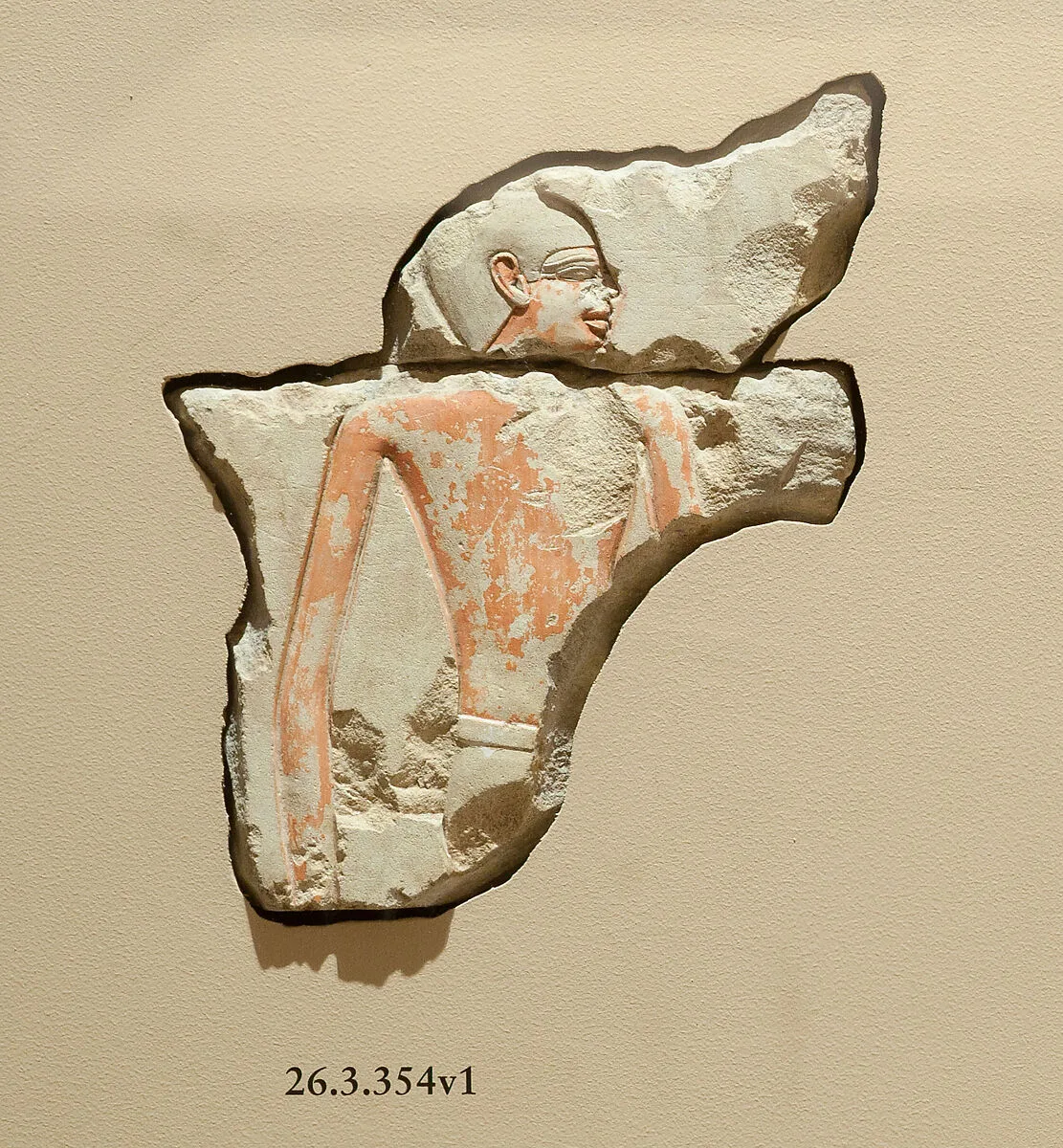 Male figure from offering scene — Unknown