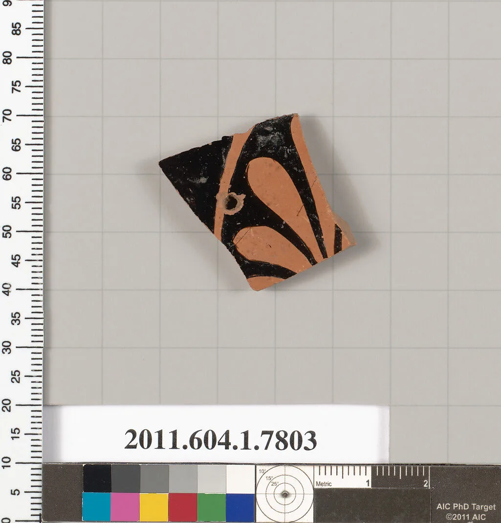 Terracotta fragment of a kylix (drinking cup) — Unknown