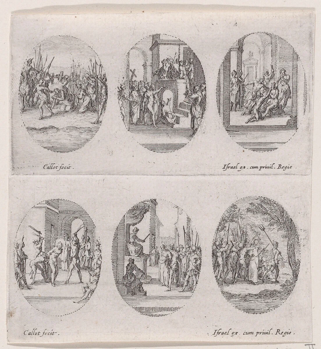 Frontispiece, from "Variae tum Passionis Christi tum vitae beatae Mariae Virginis; Les Mystères de la Passion suite appelée aussi Mystères de la Vie de Jésus et Mystères de la Vie de Jésus et de la Vie de la Ste. Vierge" (The Mysteries of the Passion, also called the Mysteries of the Life of Jesus, and the Mysteries of the Life of Jesus and of the Virgin) — Abraham Bosse|Israël Henriet|François Collignon