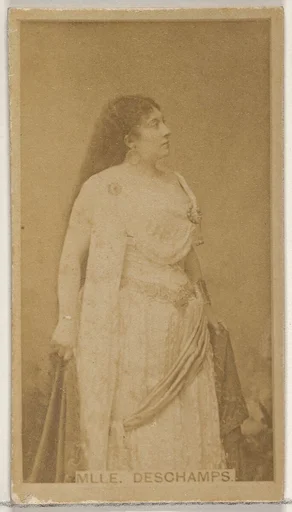 Mlle. Deschamps, from the Actors and Actresses series (N45, Type 8) for Virginia Brights Cigarettes
