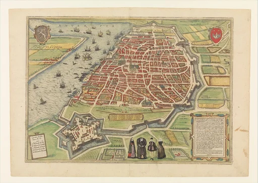 View of Antwerp from Braun and Hogenberg's Civitates Orbis Terrarum