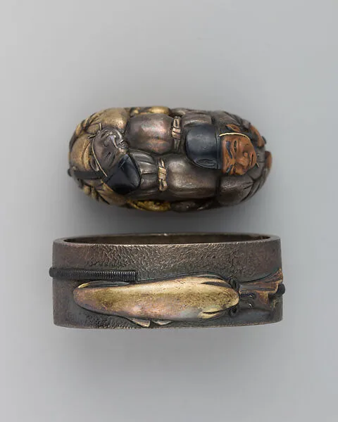 Sword-Hilt Collar and Pommel (Fuchigashira) — Unknown