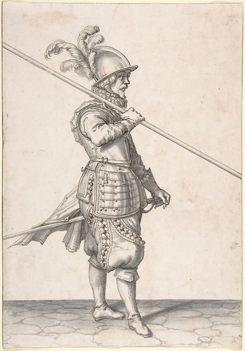 The Soldier Carrying His Pike at the Slope — Jacques de Gheyn II