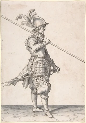 The Soldier Carrying His Pike at the Slope