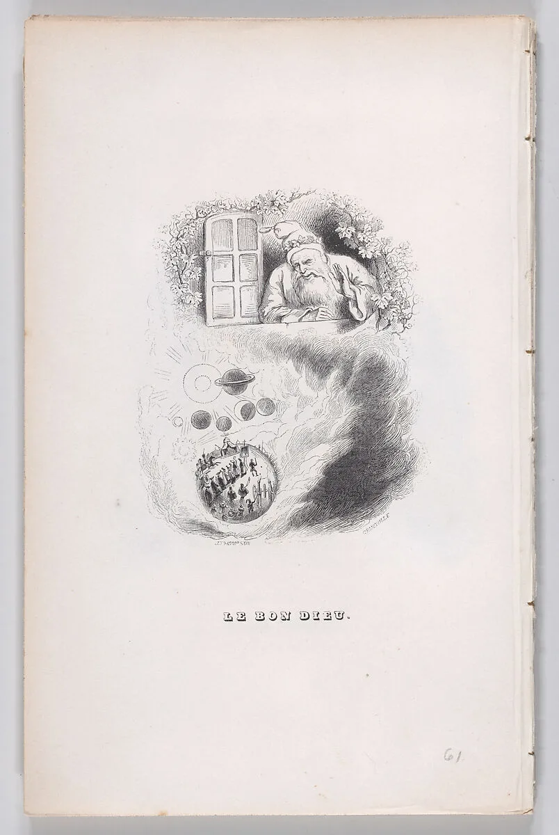 "The Good God" from The Complete Works of Béranger — John Thompson|J. J. Grandville|Fournier & Perrotin|Pierre Jean de Béranger