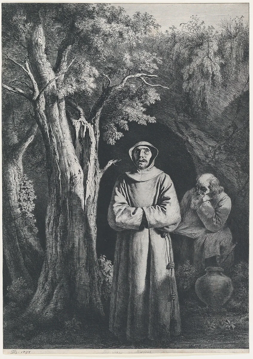 Monks in the Desert — Jean Jacques de Boissieu