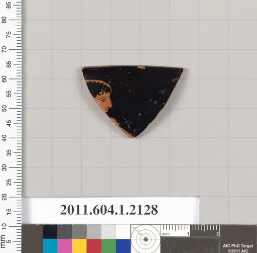 Terracotta rim fragment of a kylix (drinking cup)