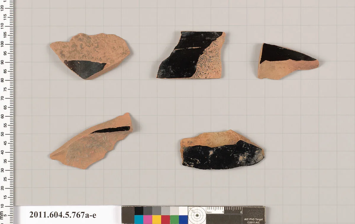 Terracotta fragments of kylikes (drinking cups) — Unknown