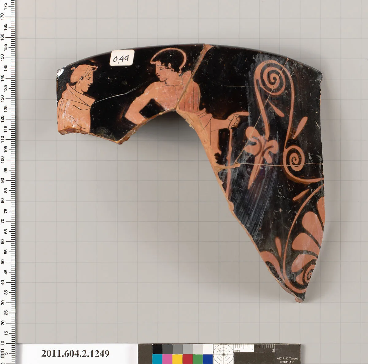 Terracotta fragment of a skyphos (deep drinking cup) — Unknown